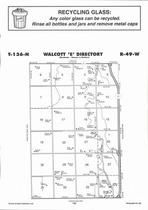 Walcott Township - East, Wild Rice River, Directory Map, Richland County 2007